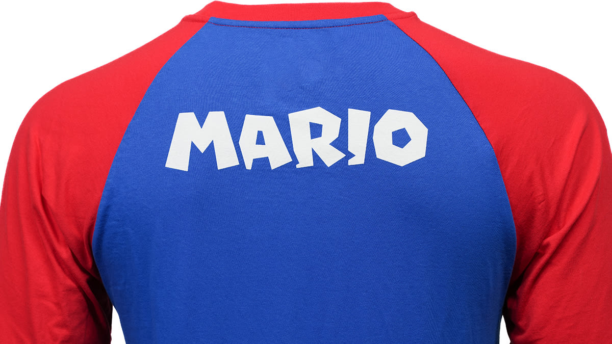 Super Mario™ - Youth Mario Raglan T-Shirt - M - Nintendo Official Site